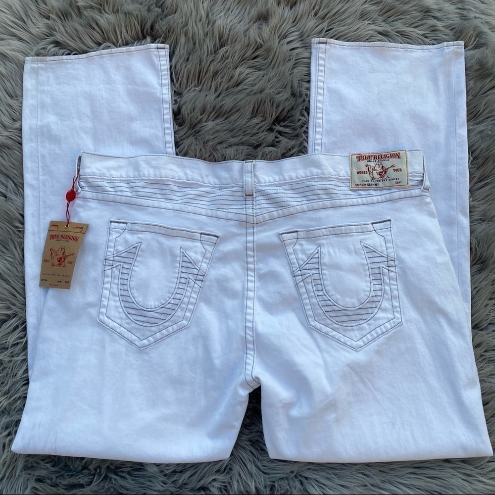 NWT True Religion Straight Jeans Men’s White 46